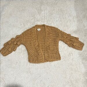 En Elly Chunky Knit kids Sweater - Tan